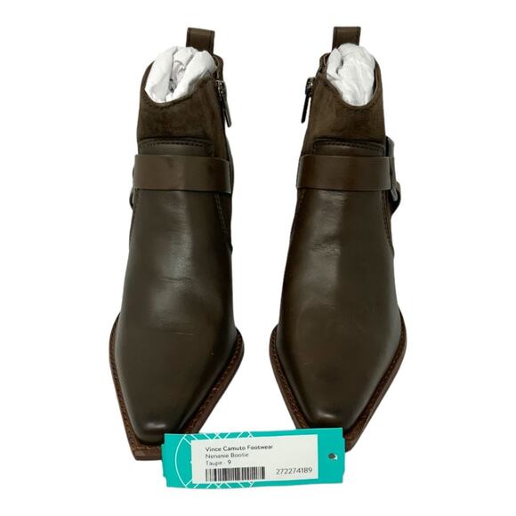 Vince Camuto Nenanie Pointed Toe Bootie Sable Size 9 NWT $179 MSRP - Picture 3 of 8